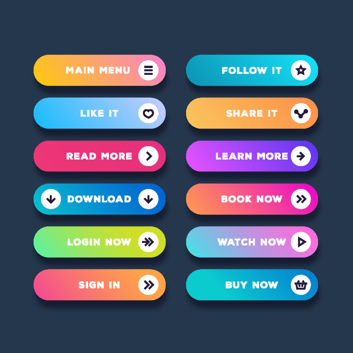 Colors Buttons