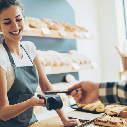 Contactless payment in the bakery