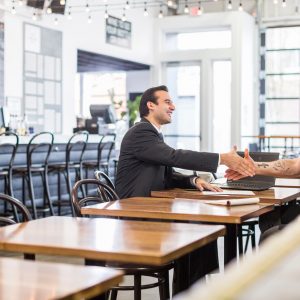 Two Business People Shaking Hands