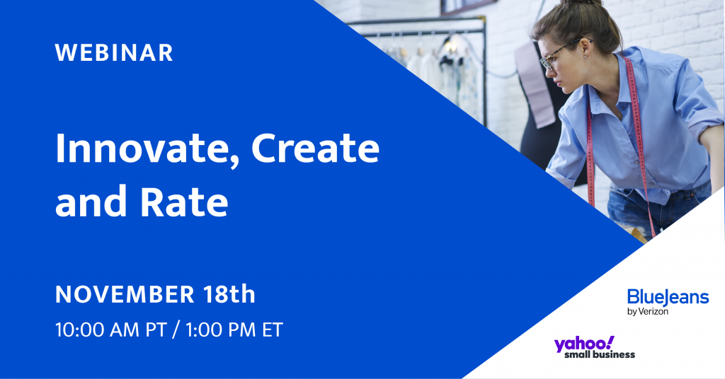 Title card for the Innovate, Creat, and Rate webinar