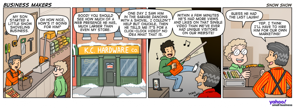Business Makers Comic Strip – Snow Show